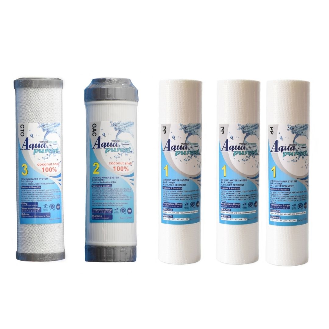 فیلتر دستگاه تصفیه کننده آب آکوا پیورست مدل TKB-NEW05 مجموعه 5 عددی