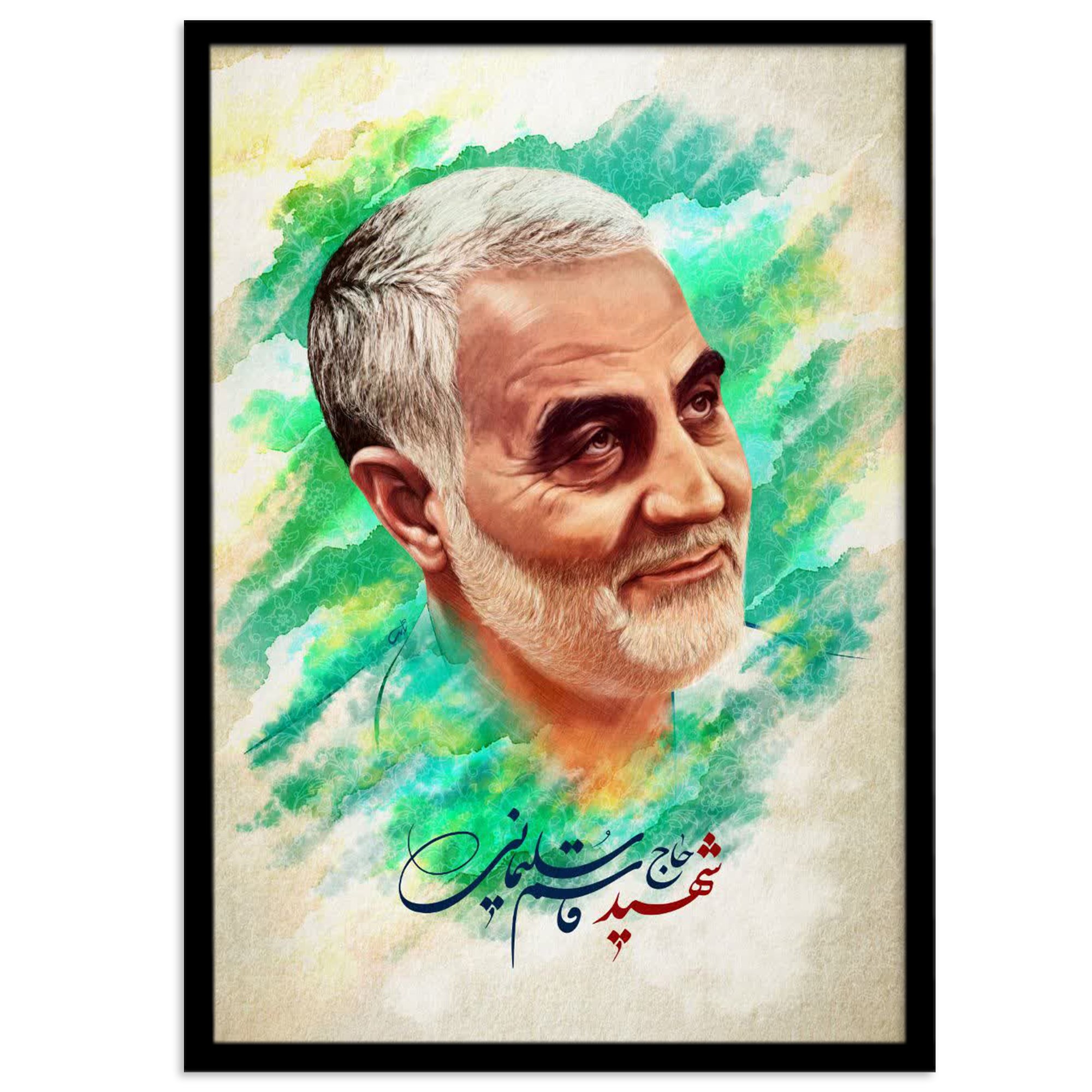 تابلو بکلیت طرح سردار شهید حاج قاسم سلیمانی مدل B-s2151