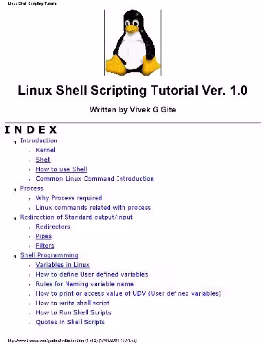 خرید و دانلود نسخه کامل کتاب Linux Shell Scripting Tutorial