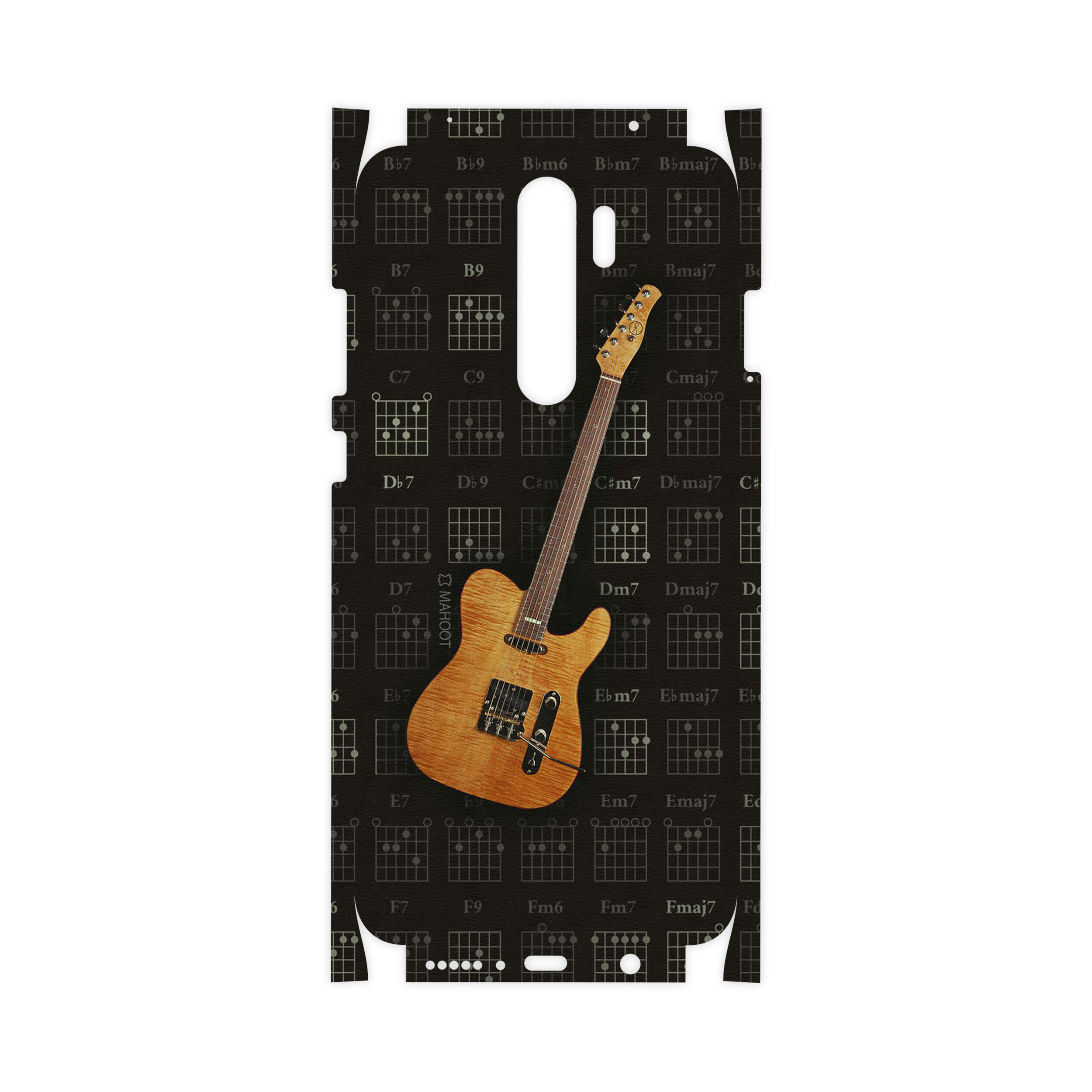 برچسب پوششی ماهوت مدل Guitar-Instrument-FullSkin مناسب برای گوشی موبایل شیائومی Redmi Note 8 Pro