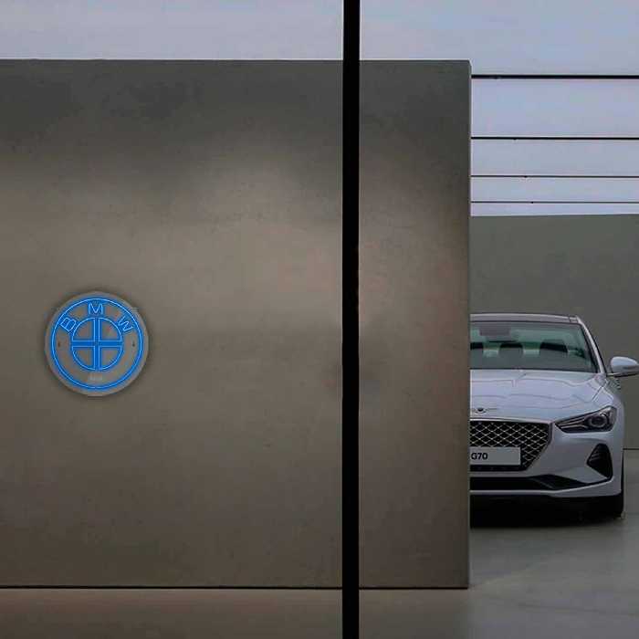 چراغ دیواری نئون دیزاین طرح Bmw_BL