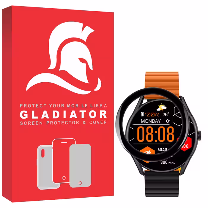 محافظ صفحه نمایش گلادیاتور مدل GWP1000 مناسب برای ساعت هوشمند شیائومی Glorimi M1 Pro