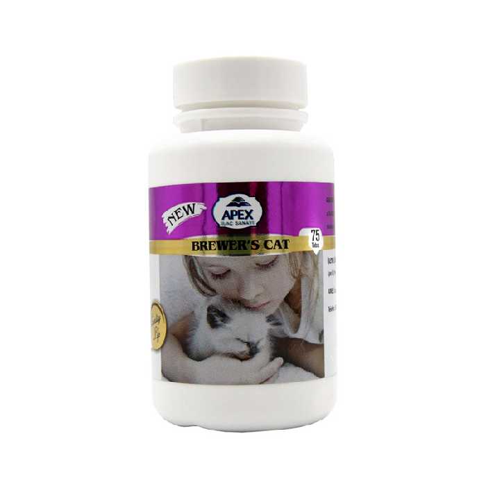 قرص مخمر آبجو گربه اپکس کد 17007 وزن 50 گرم