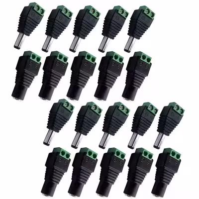 فیش تغذیه آداپتور نری و مادگی مدل M-F بسته 20 عددی