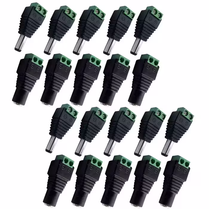 فیش تغذیه آداپتور نری و مادگی مدل M-F بسته 20 عددی