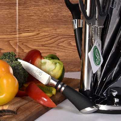 سرویس چاقوی آشپزخانه 9 پارچه سوپر لایف مدل SL-001