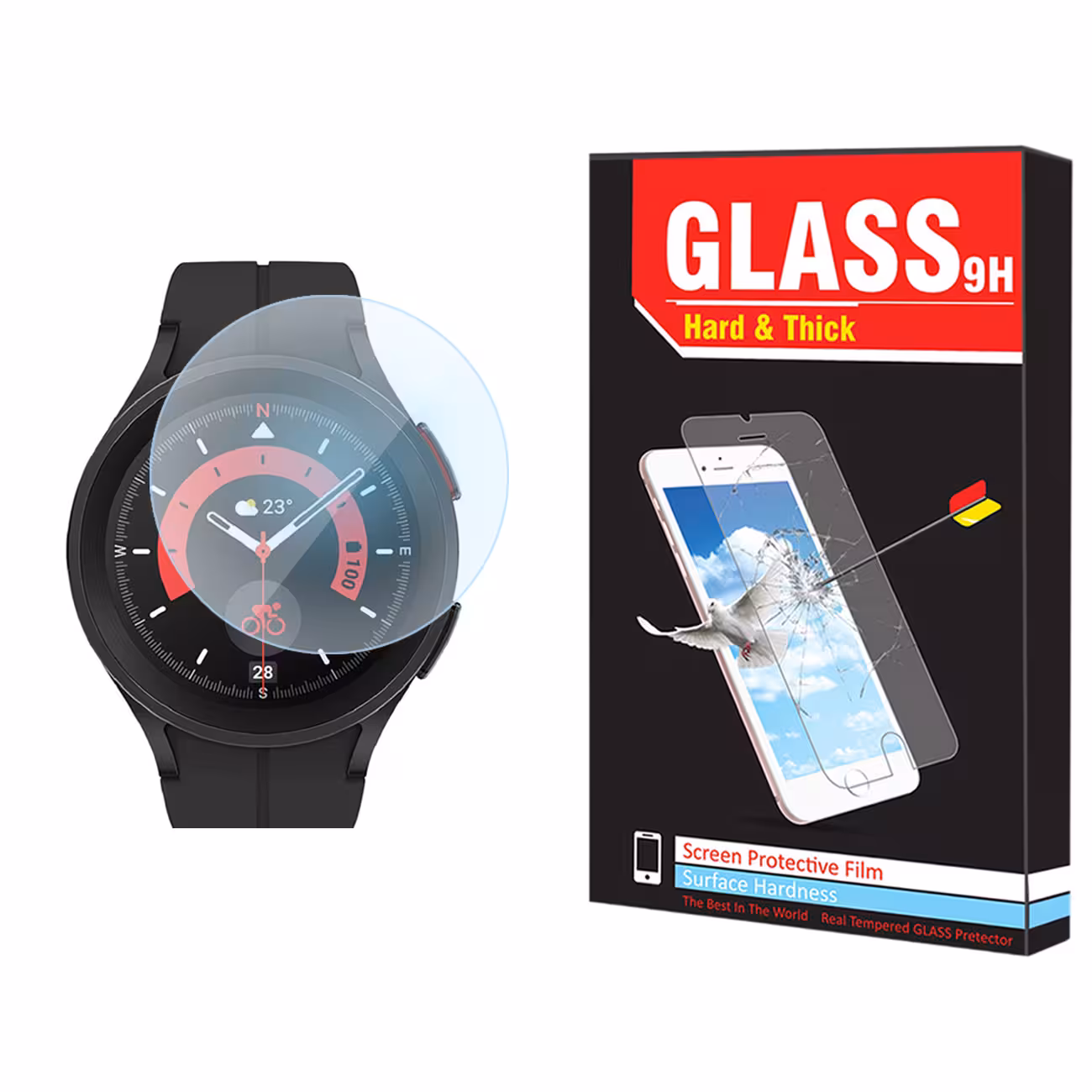 محافظ صفحه نمایش نانو هارد اند تیک مدل NHT مناسب برای ساعت هوشمند سامسونگ Galaxy Watch 5 Pro