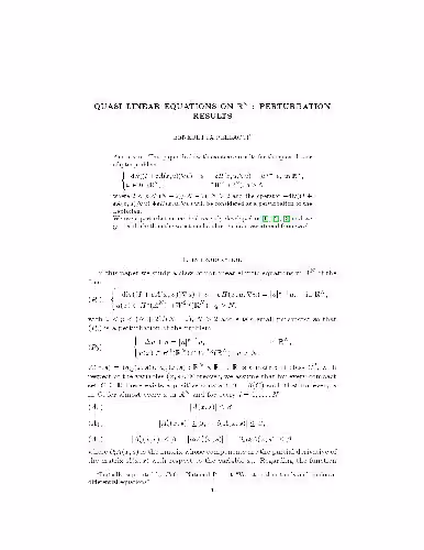 خرید و دانلود نسخه کامل کتاب Quasi-linear equations in Bbb R^N perturbation results