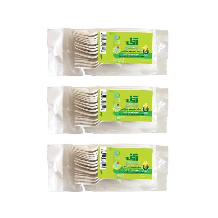 چنگال یکبار مصرف آنی مدل ۵۳۱ مجموعه ۳ عددی