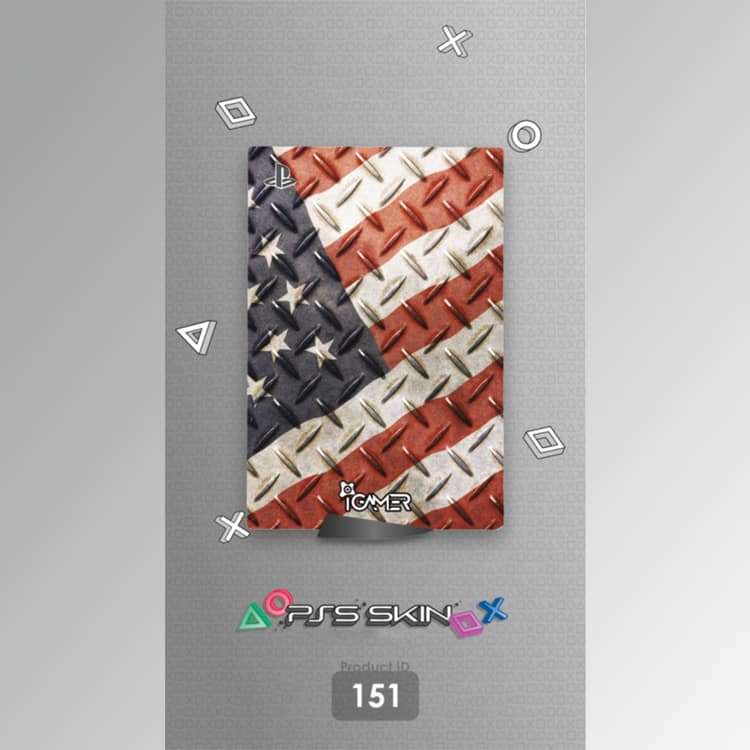 اسکین برچسب PS5 طرح USA