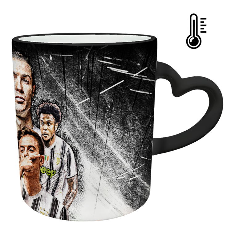 ماگ حرارتی مدل دسته قلبی اکلیلی طرح رونالدو کد 166