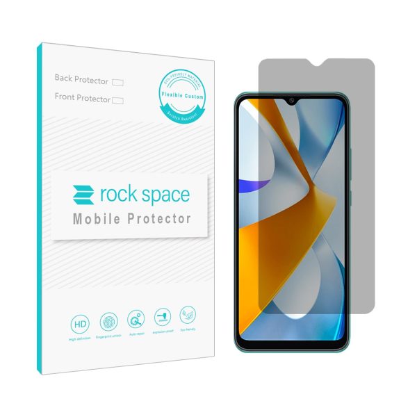 گلس شیائومی POCO c40 مدل نانو هیدروژل پرایوسی برند راک اسپیس کد S