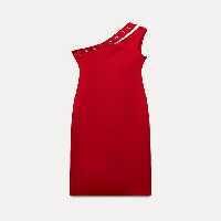 لباس مجلسی زنانه زارا ASYMMETRIC STRETCH DRESS | تهران زارا TehranZara