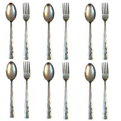 ست قاشق و چنگال 12 پارچه مدل افشان