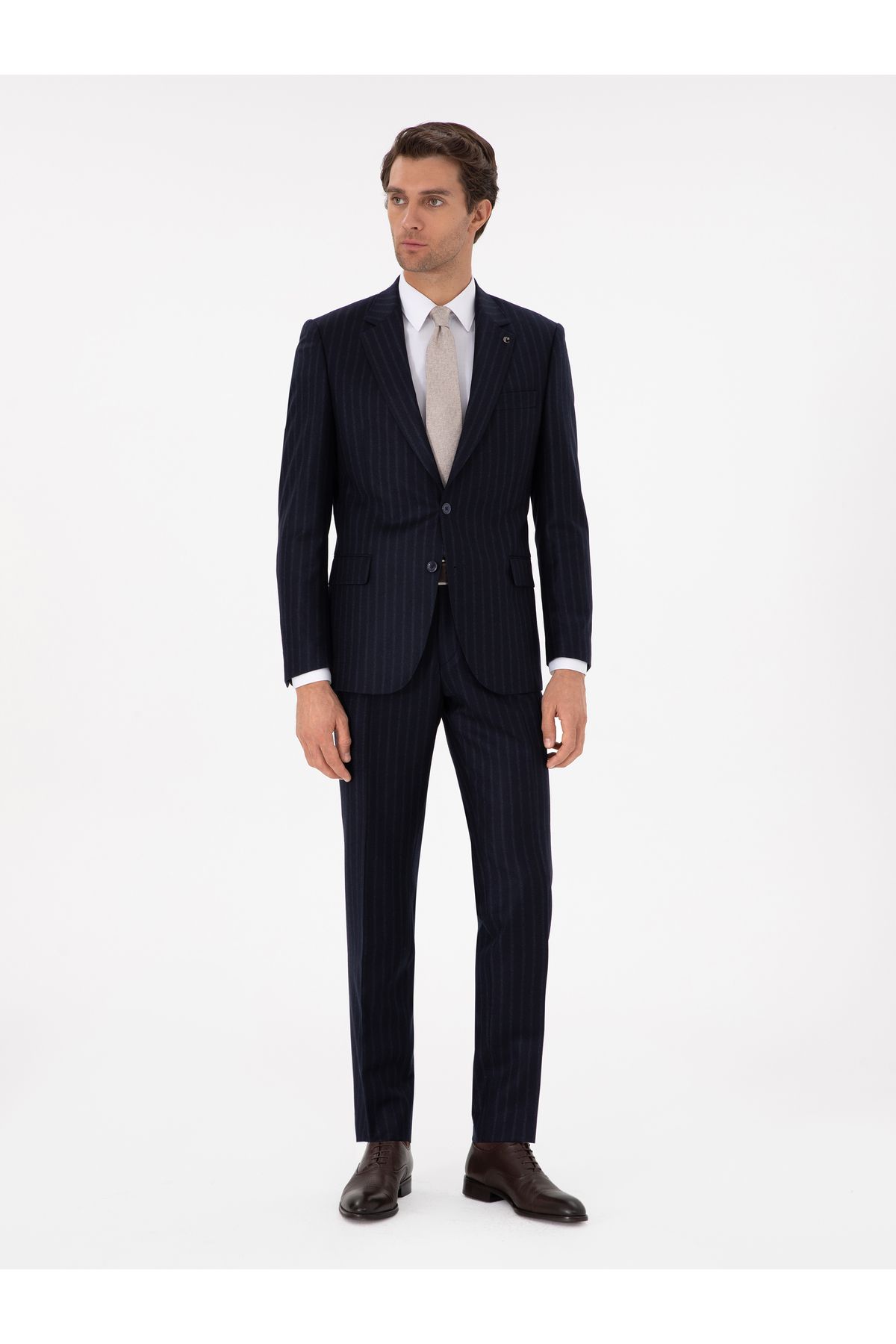 کت وشلوار آبی مردانه تیره NAVY SLIM FIT کاشارل Cacharel