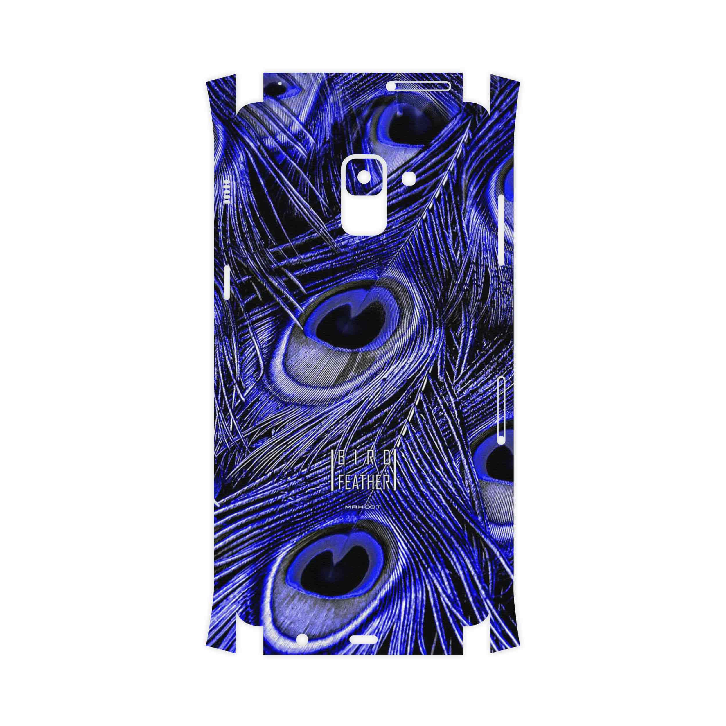 برچسب پوششی ماهوت مدل Purple Feather-FullSkin مناسب برای گوشی موبایل سامسونگ Galaxy A8 Plus 2018