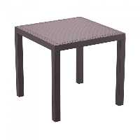 میز باغی حصیری مدل Boston 90 Rattan نظری