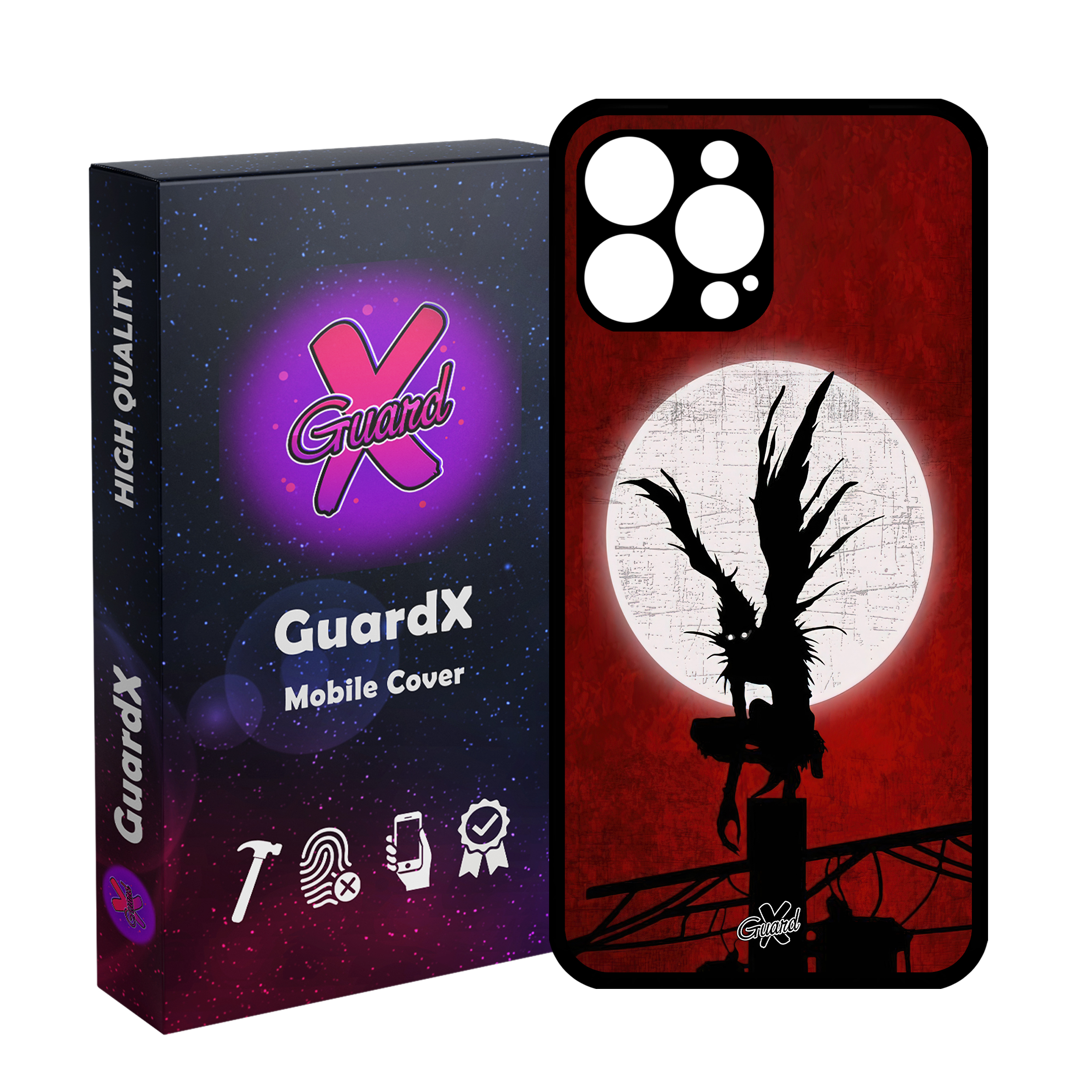 کاور گارد ایکس طرح دفترچه مرگ انیمه مدل Glass10556 مناسب برای گوشی موبایل اپل iPhone 13 Pro Max