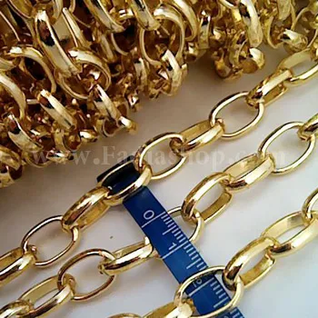 زنجیر تزئینی متوسط طلایی مدل 3