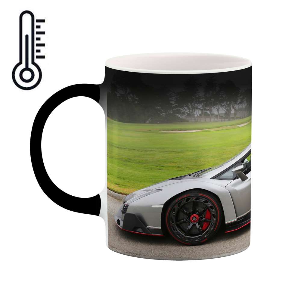 ماگ حرارتی طرح ماشین Lamborghini veneno مدل mgph15622