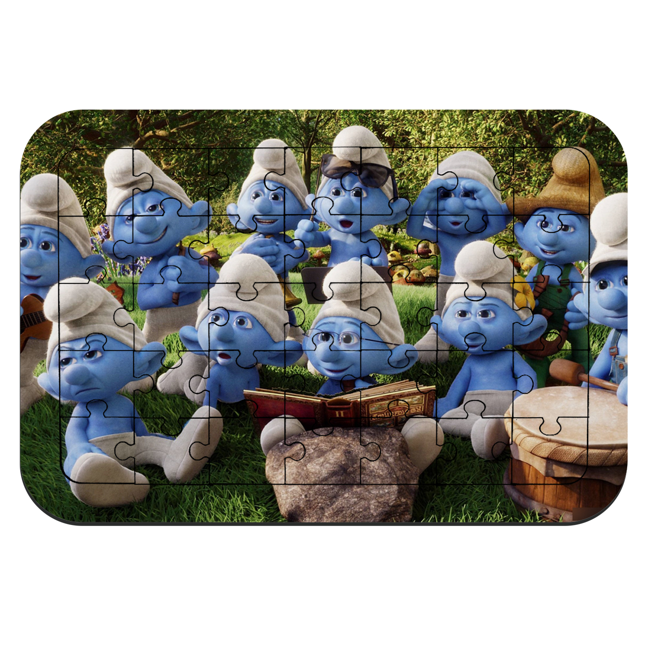 پازل 35 تکه طرح انیمیشن اسمورفها مدل NI1406 