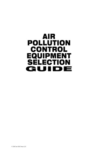 خرید و دانلود نسخه کامل کتاب Air Pollution Control Equipment Selection Guide