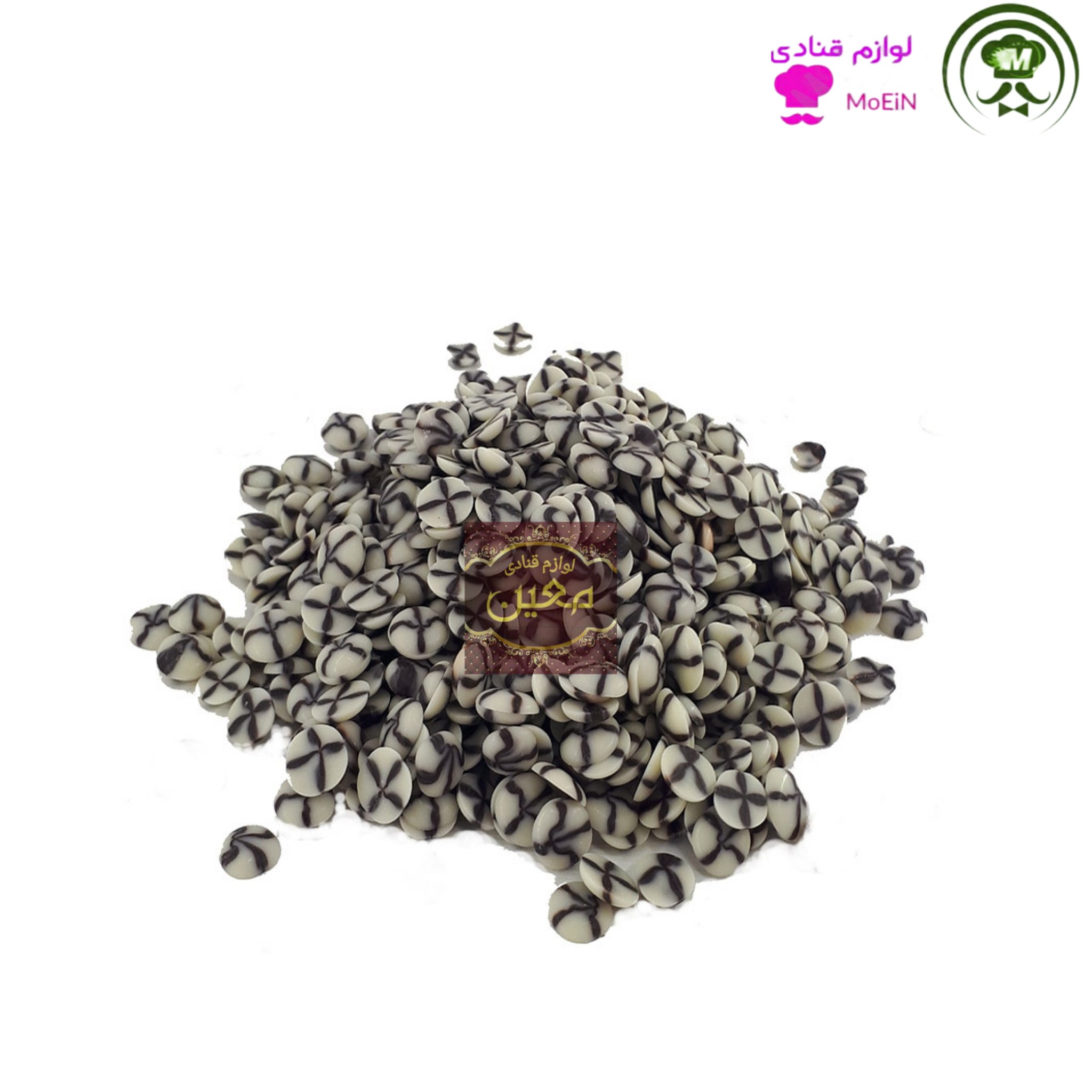 شکلات چیپسی دو رنگ 100 گرمی