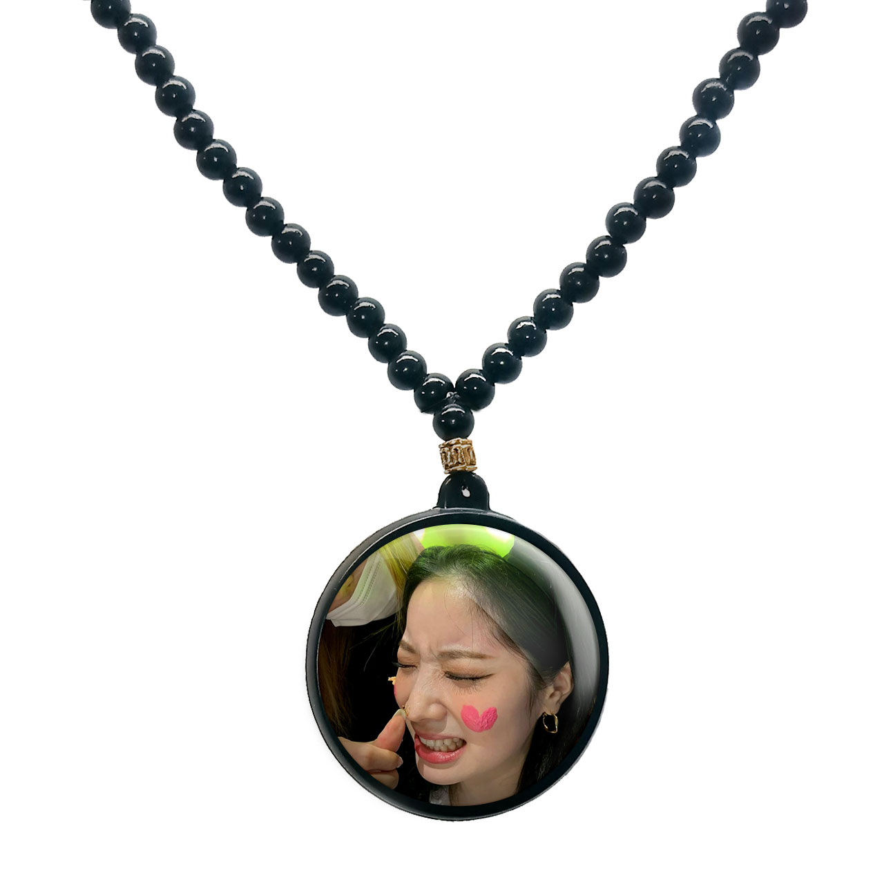 گردنبند پرمانه طرح تو ایس کد pmd.19602 مدل دو طرفه