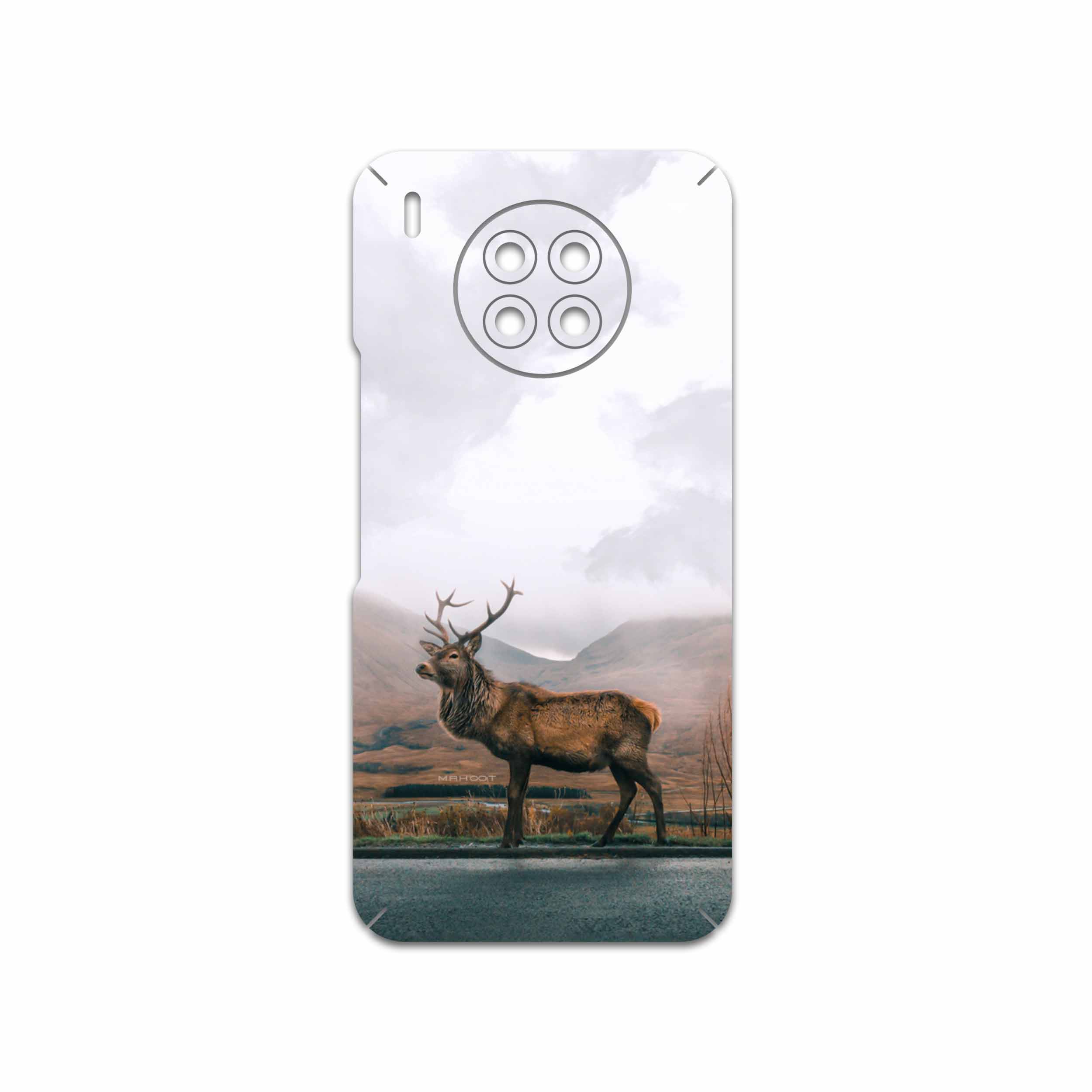 برچسب پوششی ماهوت مدل Horned-Deer مناسب برای گوشی موبایل آنر 50 Lite