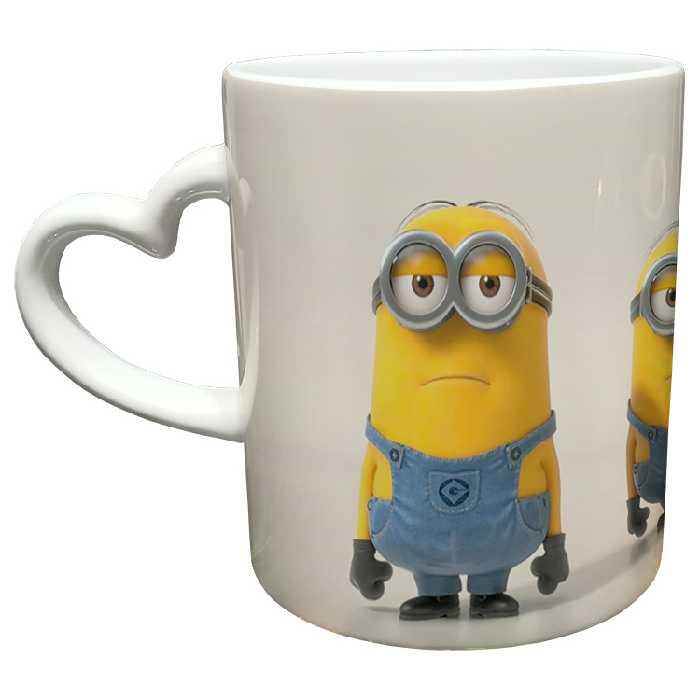 ماگ مدل دسته قلبی طرح مینیون کد 65