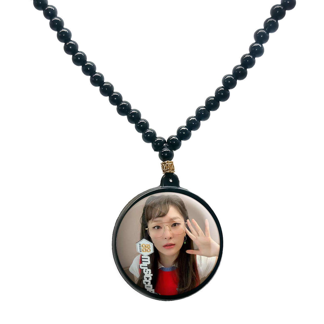 گردنبند پرمانه طرح red velvet کد pmd.12347 مدل دو طرفه