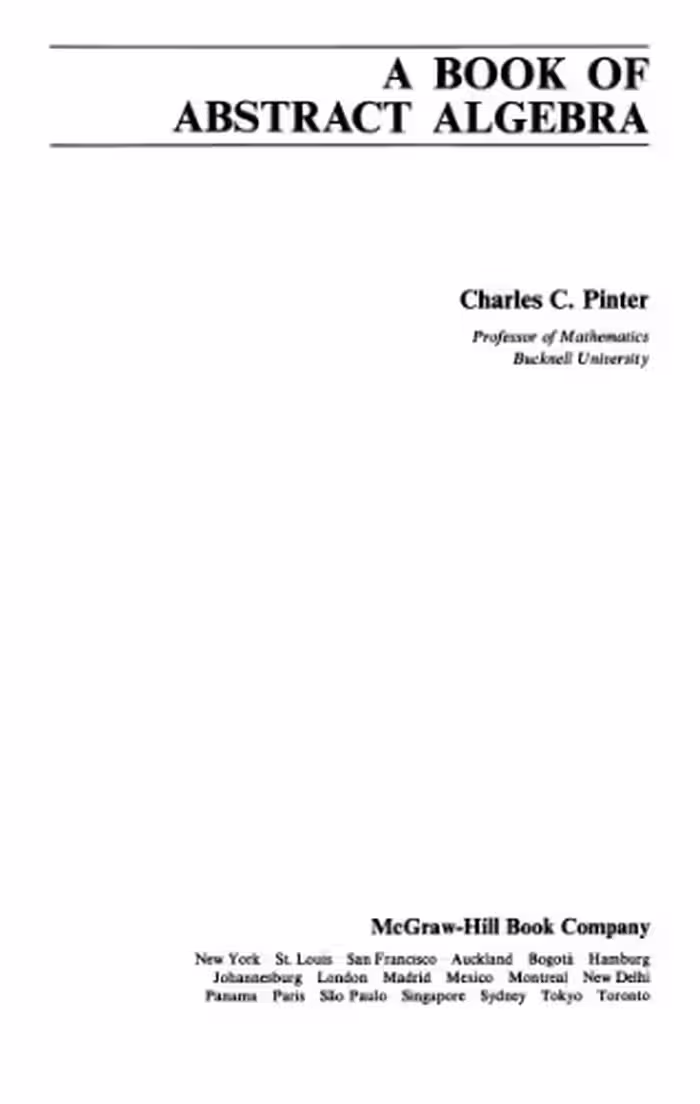 خرید و دانلود نسخه کامل کتاب A book of abstract algebra