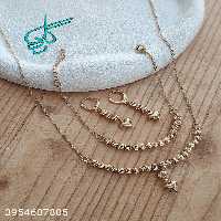 خرید سرویس زنانه آلبرنادو جدید طلایی رنگ ثابت ضد حساسیت کیفیت عالی کد 2215231 - ردگل