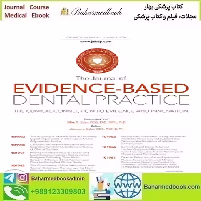 Journal of Evidence Based Dental Practice Volume 24 Issue 1 202