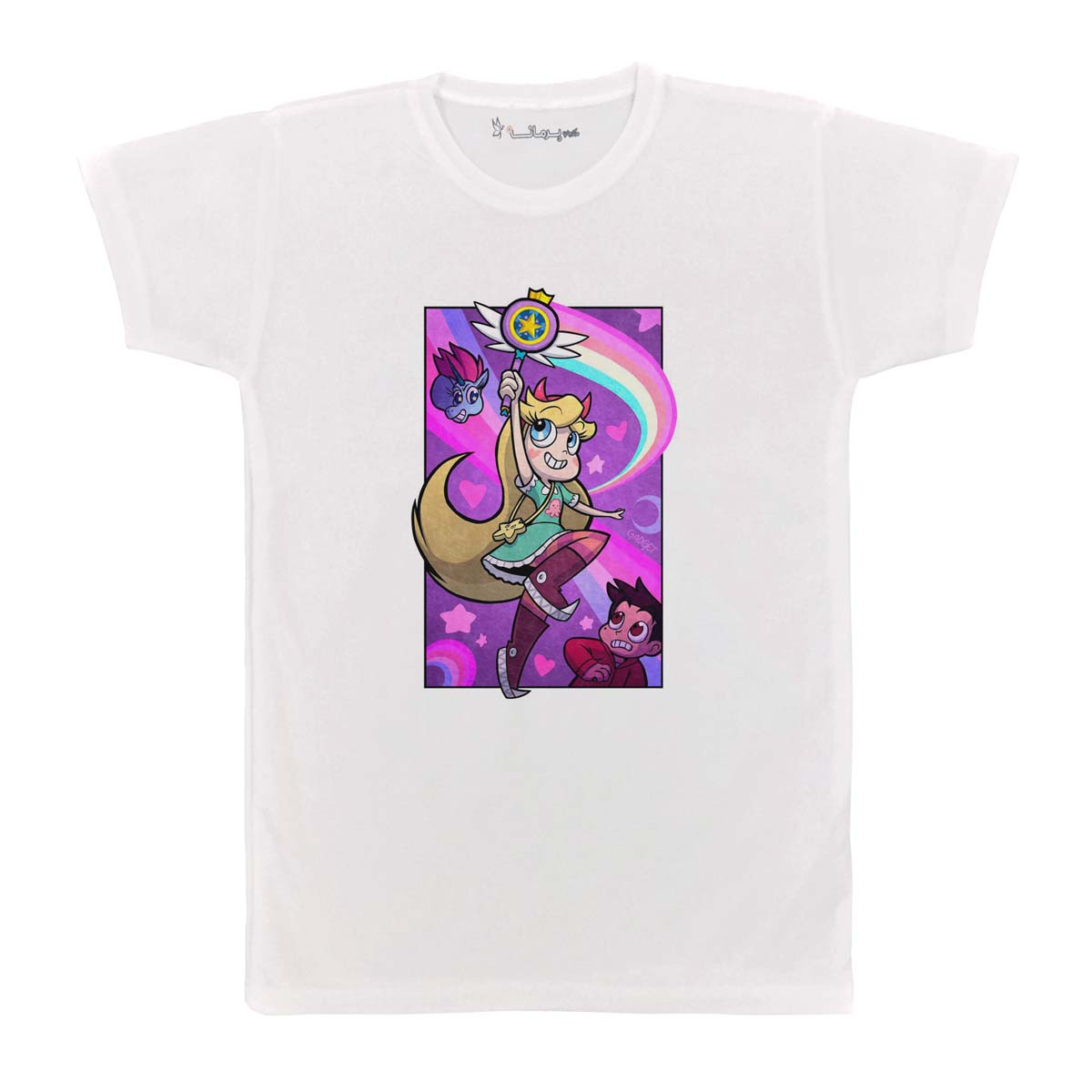 تی شرت بچگانه پرمانه طرح Star vs the Forces of Evil کد pmt.2841