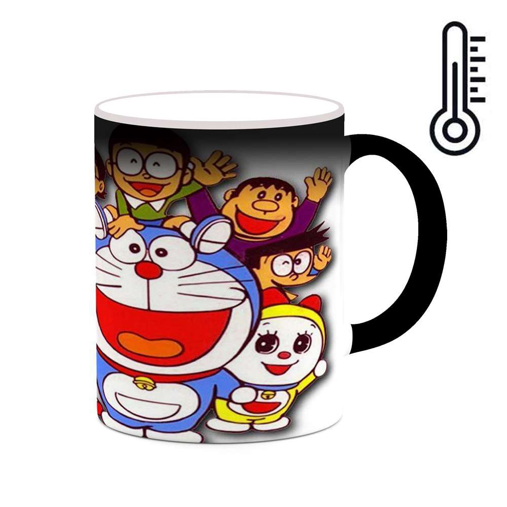 ماگ حرارتی کاکتی طرح کارتون Doraemon مدل mgh22531