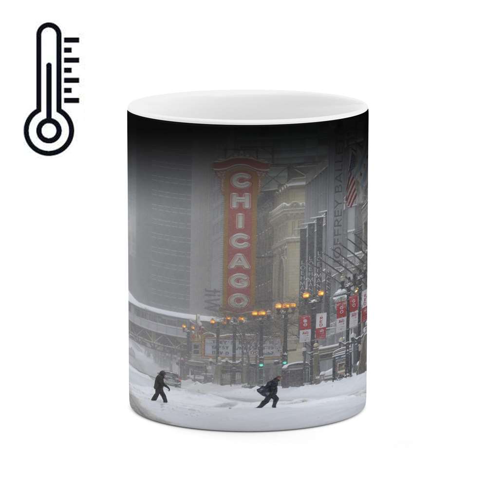 ماگ حرارتی کاکتی طرح منظره برفی مدل mgh14884