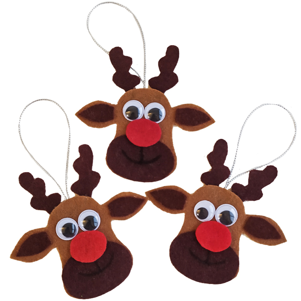 آویز تزئینی طرح گوزن بسته سه عددی