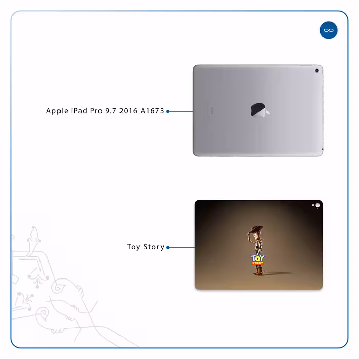 برچسب پوششی ماهوت مدل Toy Story مناسب برای تبلت اپل iPad Pro 9.7 2016 A1673