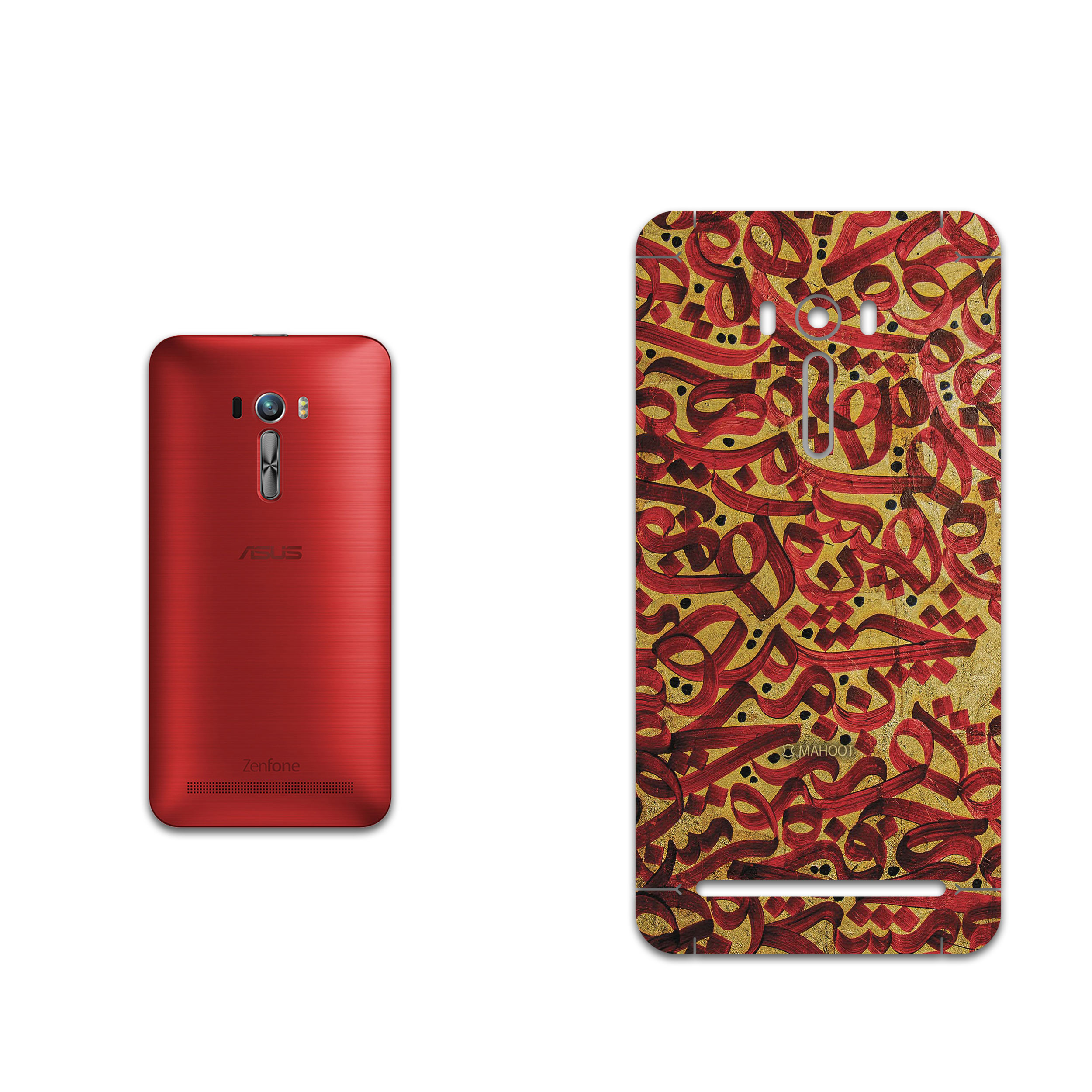 برچسب پوششی ماهوت مدل Nastaliq-6 مناسب برای گوشی موبایل ایسوس ZenFone Selfie