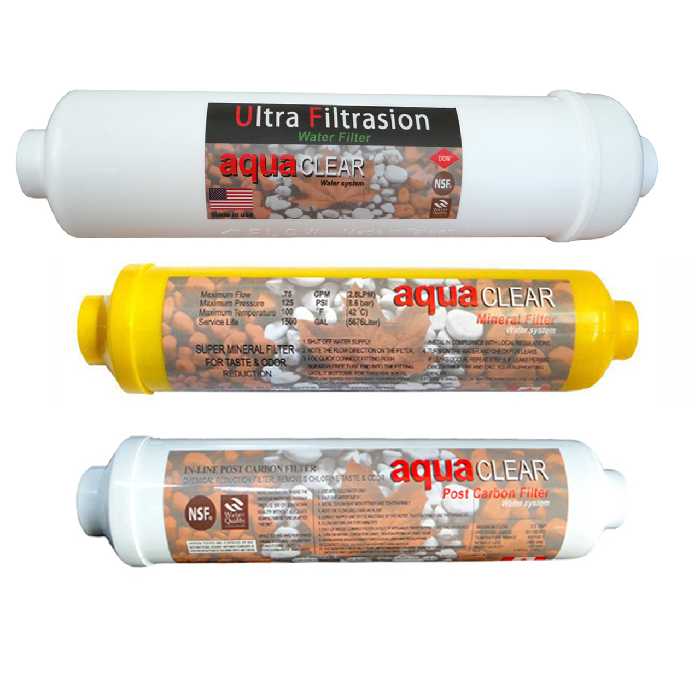 فیلتر دستگاه تصفیه کننده آب آکوآ کلیر مدل KFC-F3 مجموعه 3 عددی