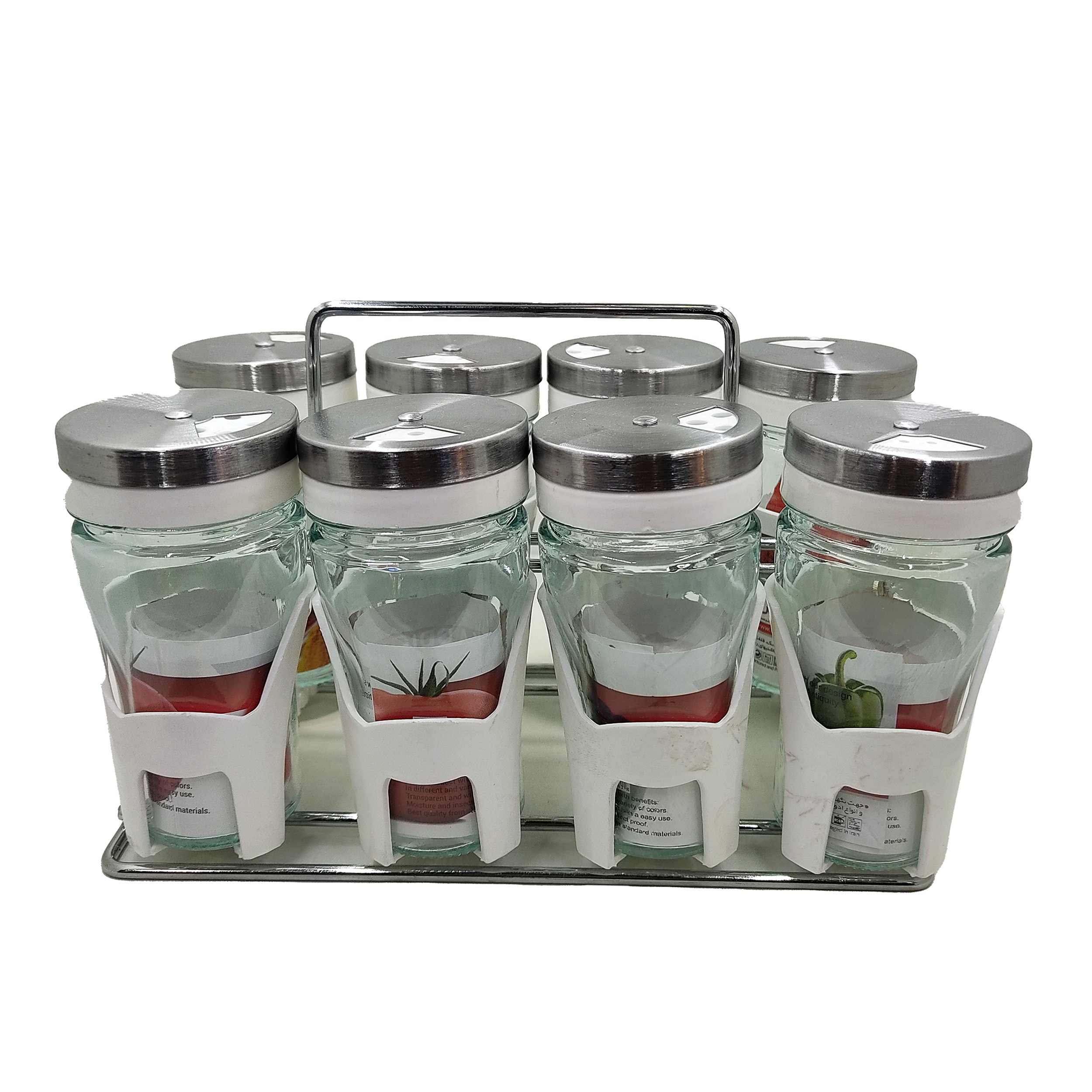 سرویس جا ادویه 8 پارچه کاپریس مدل پارادایس ساده