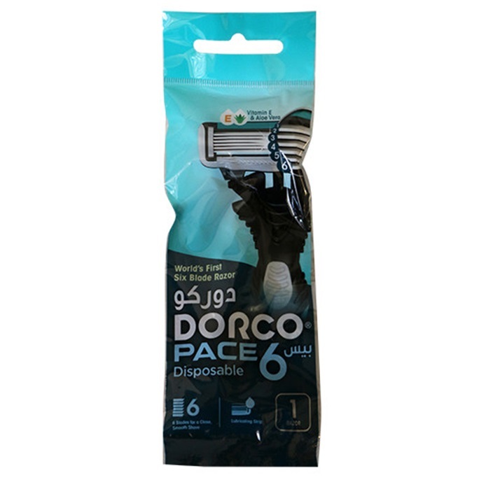 دورکو خود تراش مردانه 6 تیغه تک عددی DORCO PACE 6