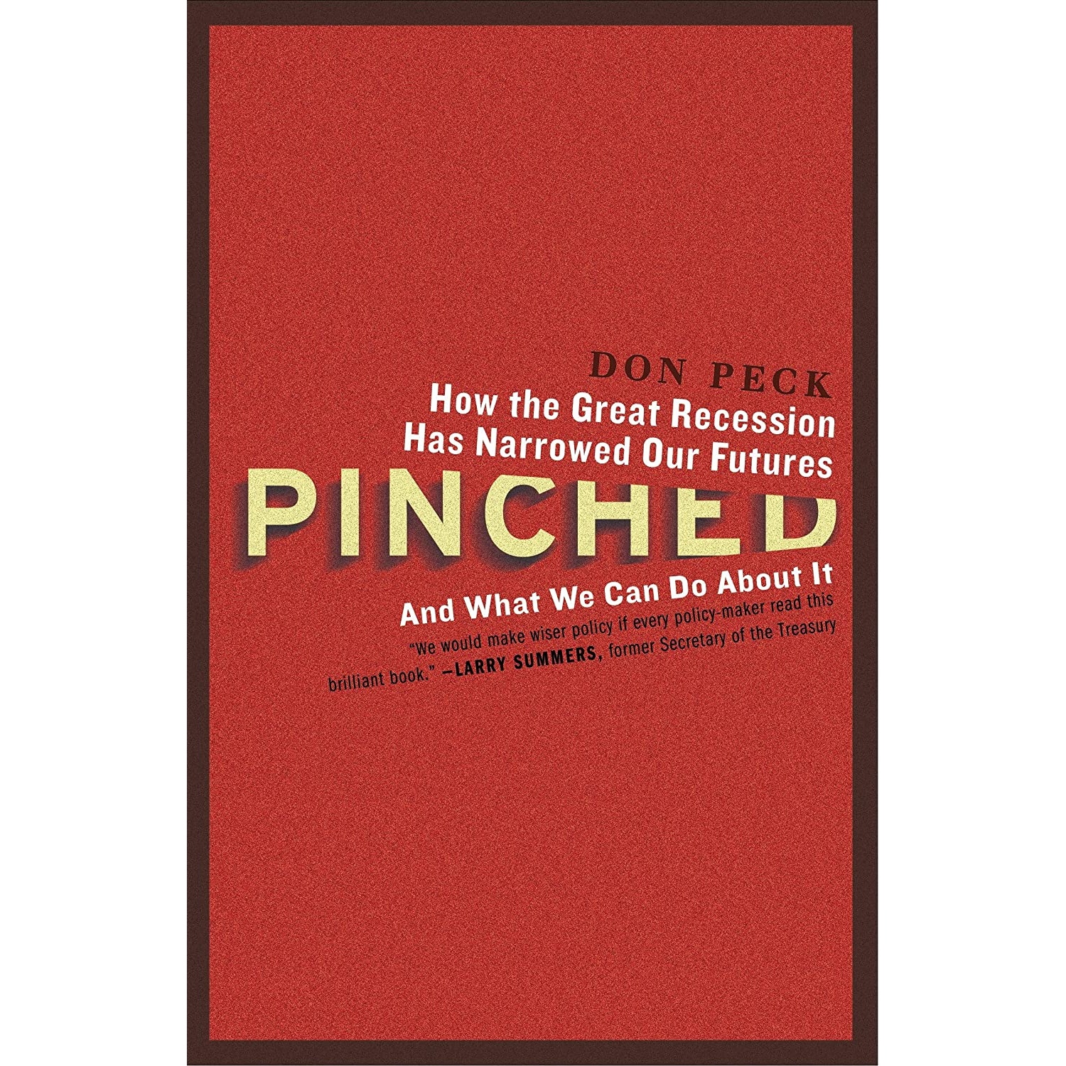 کتاب Pinched اثر Don Peck انتشارات Crown