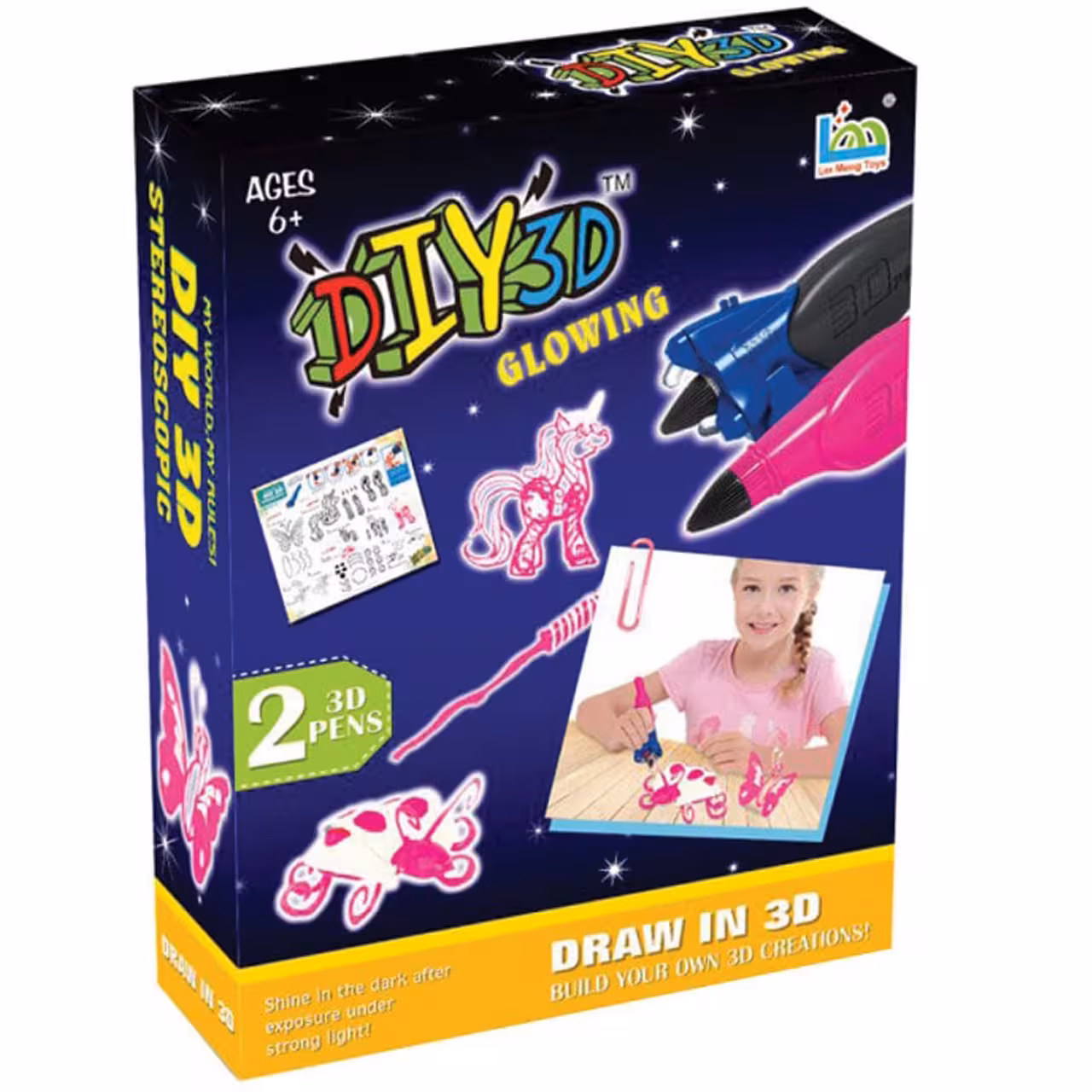 کیت ساختنی لیمینگ تویز مدل - DIY 3D Stereoscopic 2 Pens