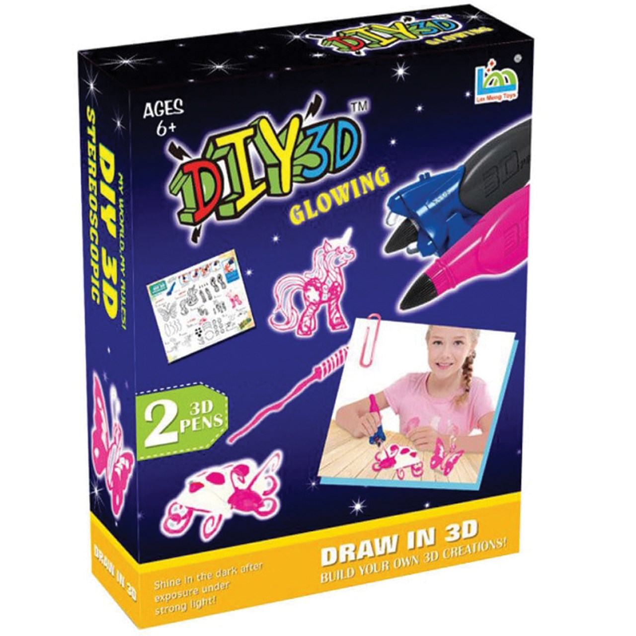 کیت ساختنی لیمینگ تویز مدل - DIY 3D Stereoscopic 2 Pens