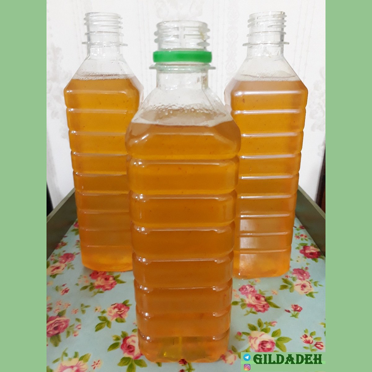 شربت زردآلو با زعفران خانگی