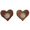 جا شمعی مدل قلبی مجموعه 2 عددی