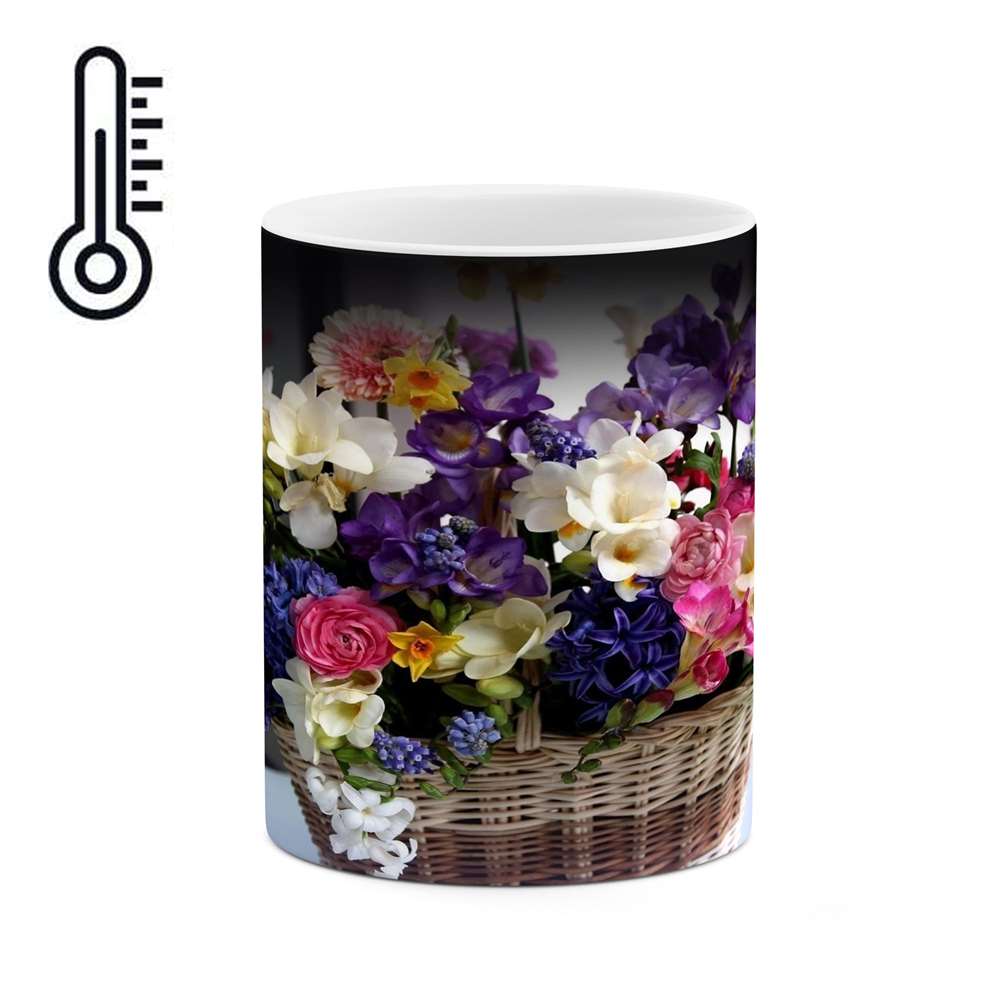 ماگ حرارتی کاکتی طرح گل مدل mgh15919