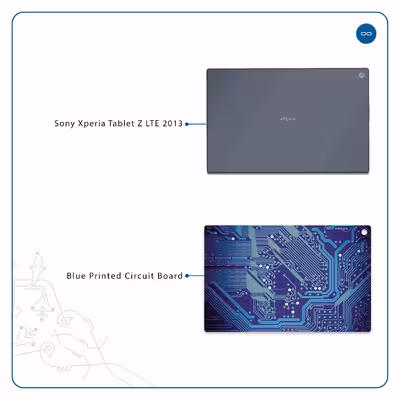 برچسب پوششی ماهوت مدل Blue Printed Circuit Board مناسب برای تبلت سونی Xperia Tablet Z LTE 2013